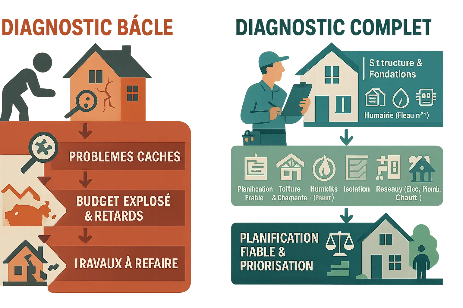 Diagnostic structurel d'une maison ancienne
