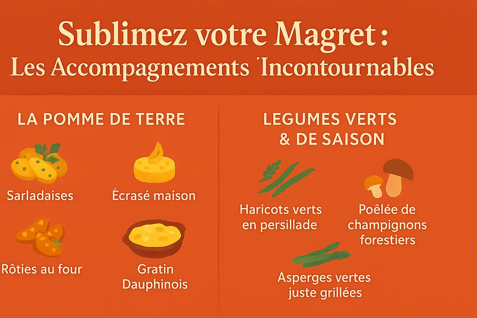Sublimez le magret avec des accords parfaits 4 Magret de canard avec accompagnements