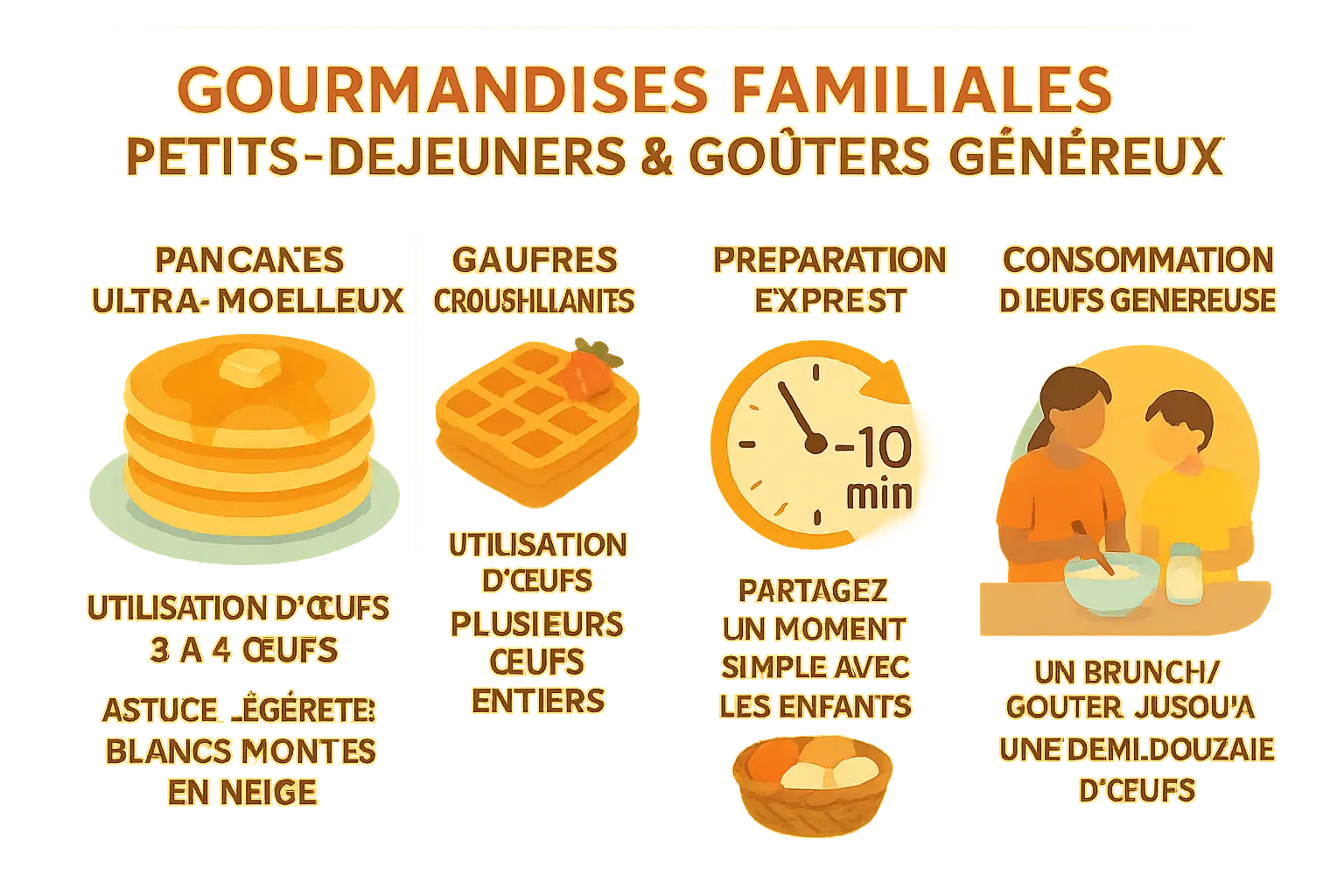 Recettes Œufs Entiers : Saveurs Région. Anti-Gaspi 7 Pancakes et gaufres maison