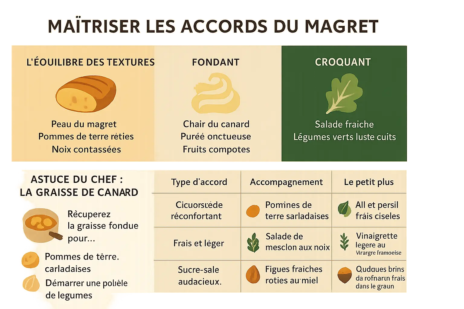 Sublimez le magret avec des accords parfaits 8 Magret de canard accompagné de pommes de terre sarladaises et figues rôties
