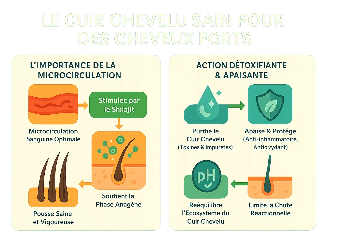 Shilajit et santé capillaire