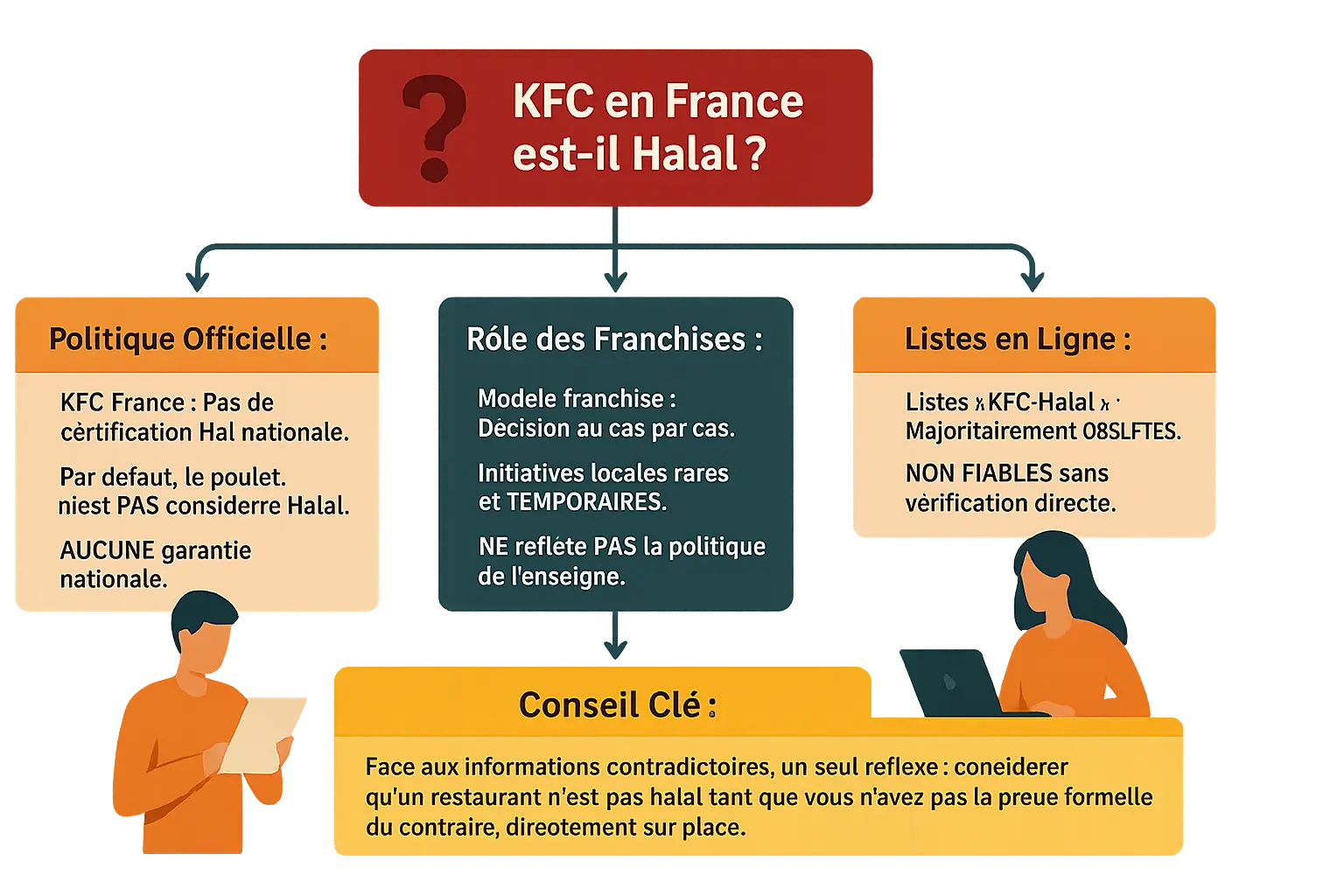 Illustration d'un poulet frit avec des épices halal