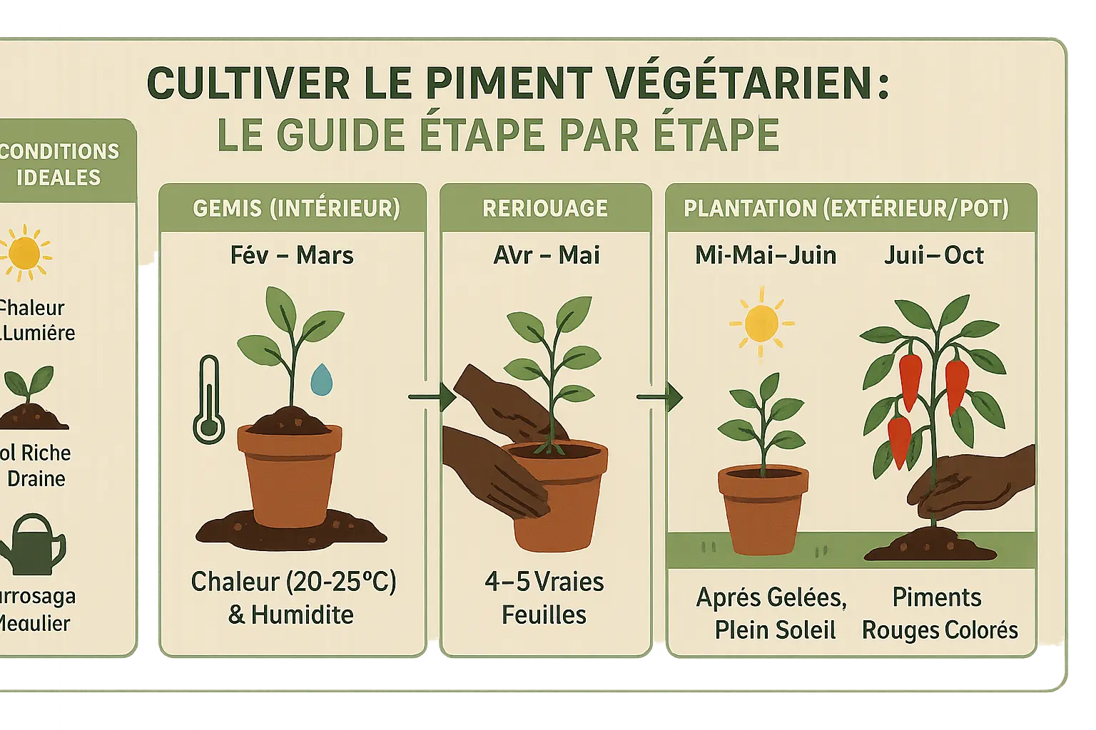 Piment végétarien sur un balcon
