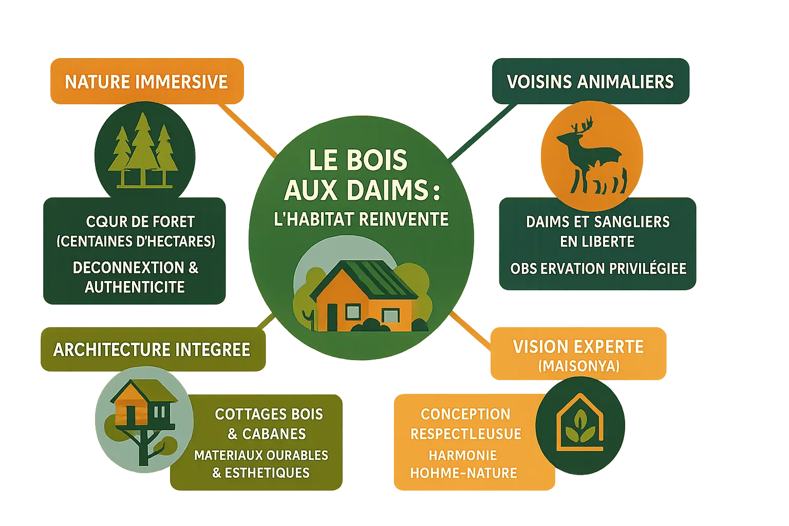 Vue aérienne du Center Parcs Le Bois aux Daims dans un écrin de verdure