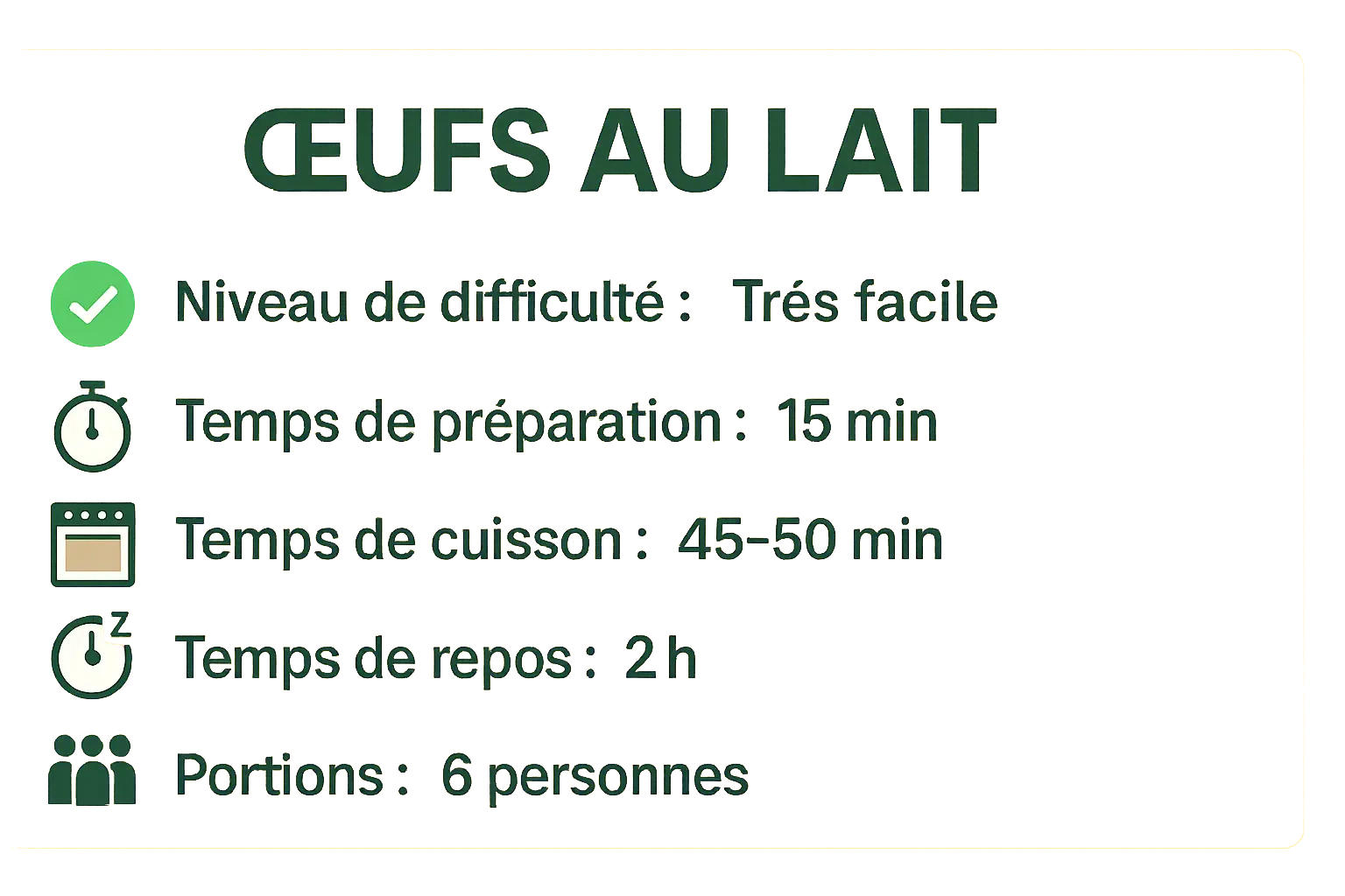 Oeufs au lait dans des ramequins