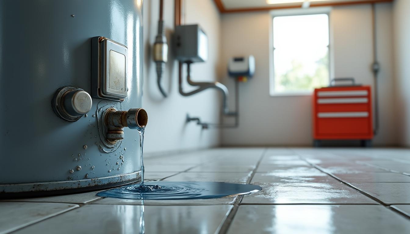 Chauffe-eau qui fuit : quelles causes et solutions en 2026 ? 22 découvrez les causes courantes d'une fuite de chauffe-eau en 2026 et les solutions efficaces pour réparer et prévenir les dégâts.