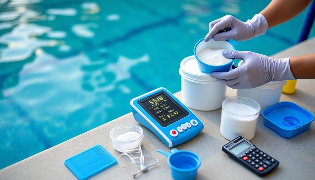 apprenez à doser précisément le chlore choc pour votre piscine en calculant la quantité optimale par mètre cube, afin d'assurer une eau propre et saine.