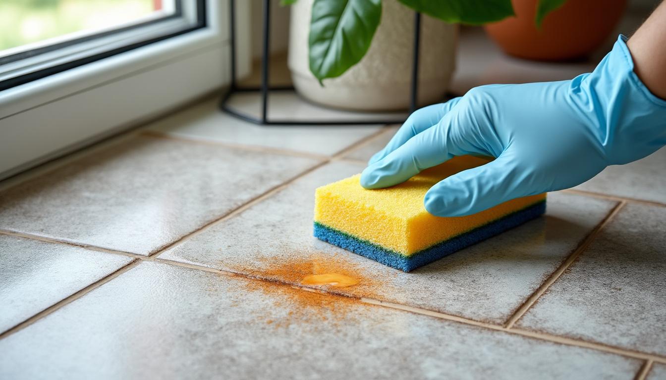 découvrez des astuces efficaces et simples pour enlever une tache de rouille sur du carrelage et retrouver un sol impeccable rapidement.