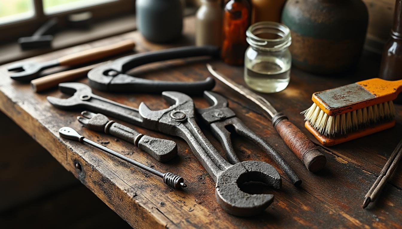 découvrez des méthodes simples et efficaces pour enlever la rouille de vos outils et leur redonner une seconde vie.
