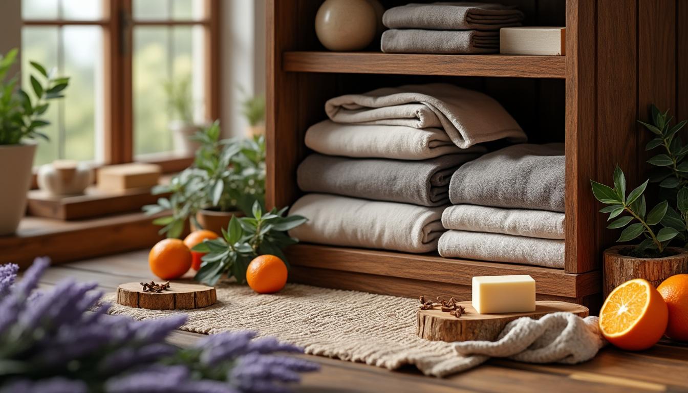 découvrez des astuces simples et naturelles pour parfumer agréablement votre linge dans les armoires, sans produits chimiques.
