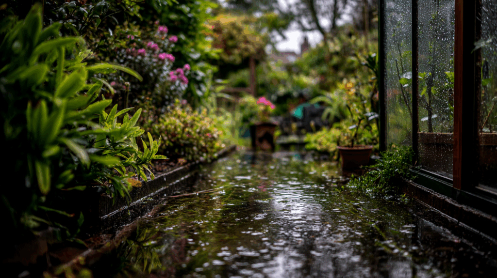pluie eparse jardin maisonya
