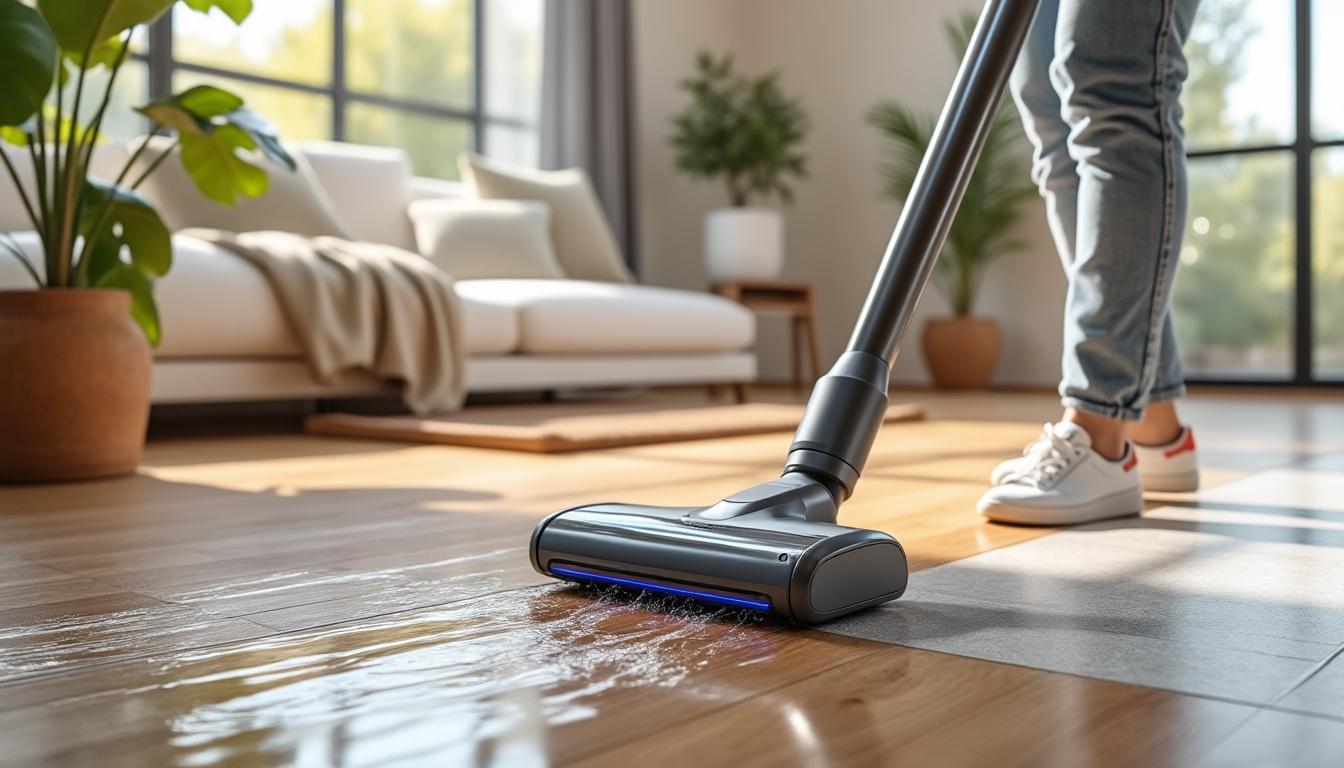 découvrez nos conseils pour choisir le produit idéal afin d'optimiser le nettoyage avec votre aspirateur laveur et obtenir des sols impeccables.