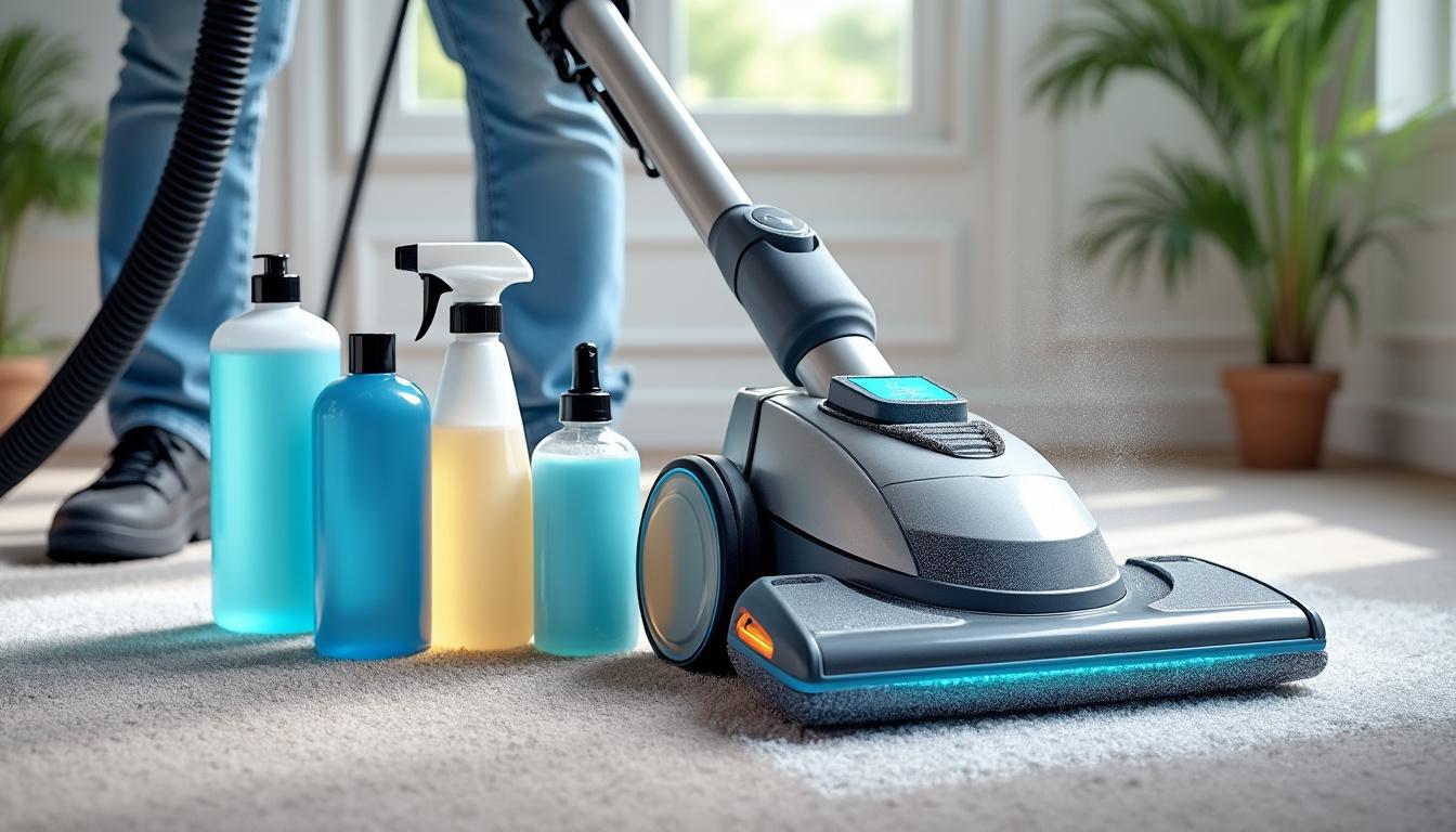 découvrez quels produits utiliser dans une shampouineuse pour un nettoyage efficace et obtenir des résultats impeccables sur vos tapis et moquettes.