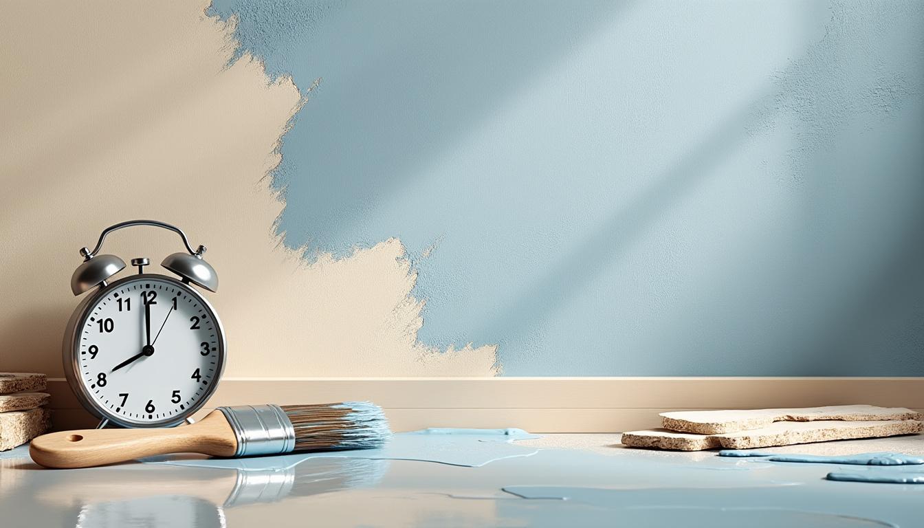 Temps de séchage peinture : combien d'heures faut-il vraiment attendre ? 7 découvrez combien d'heures il faut réellement attendre pour que votre peinture sèche parfaitement, avec des conseils pour un séchage optimal et des astuces selon les types de peinture.