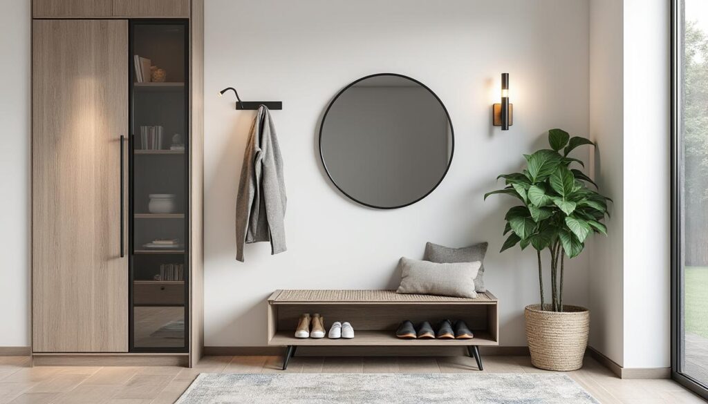 découvrez comment aménager une entrée fonctionnelle et accueillante grâce à des solutions de rangement pratiques et une décoration soignée.