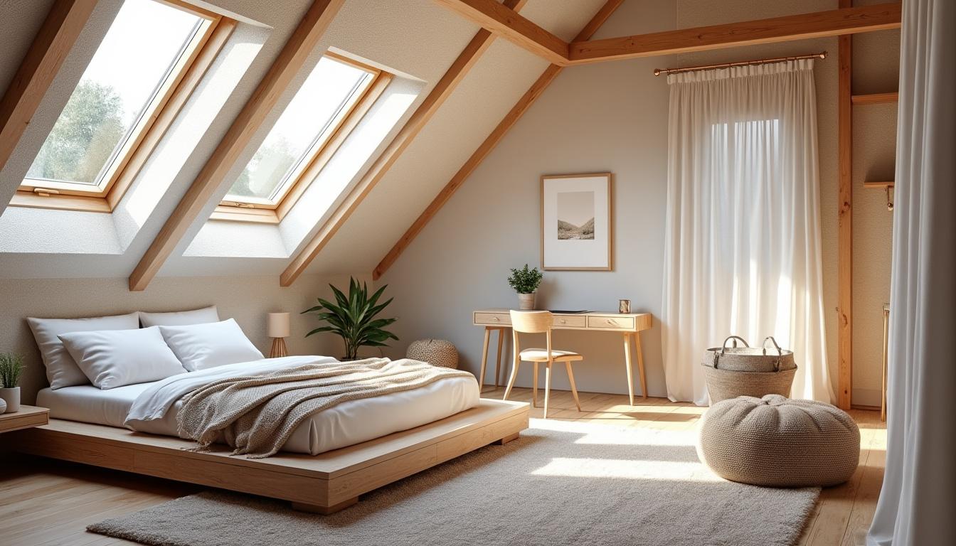 Convertir Grenier en Chambre : Budget + Ătapes 4 dĂ©couvrez comment convertir votre grenier en une chambre confortable, avec un guide complet sur le budget nĂ©cessaire et les Ă©tapes clĂ©s pour rĂ©ussir votre projet.