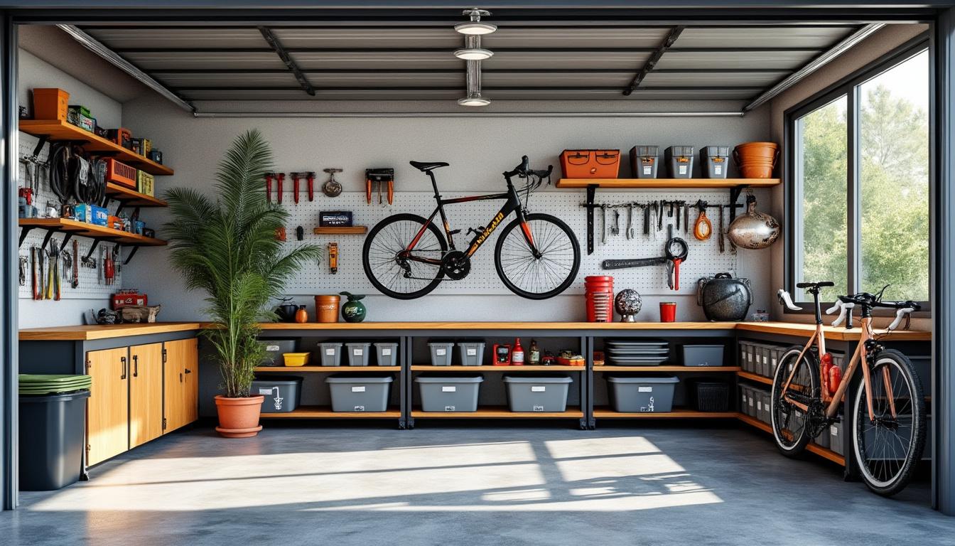 découvrez 25 astuces efficaces pour organiser votre garage et optimiser l'espace. transformez votre rangement avec des conseils pratiques pour gagner de la place facilement.
