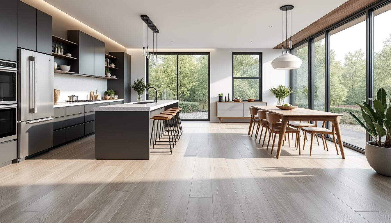 Revêtement Sol Cuisine : Carrelage, Vinyle ou Béton ? 4 découvrez nos conseils pour choisir le revêtement de sol idéal pour votre cuisine : carrelage, vinyle ou béton, trouvez la solution adaptée à votre style et à votre budget.