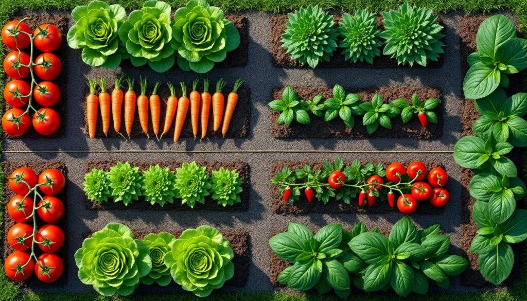 découvrez comment organiser efficacement vos cultures dans un plan potager rectangulaire pour maximiser l'utilisation de l'espace et obtenir un jardin productif.