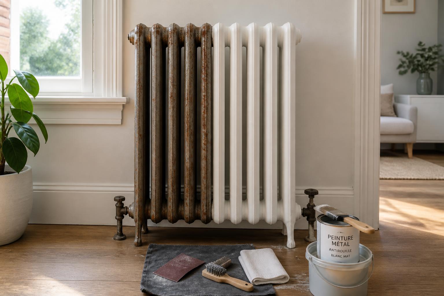 découvrez comment choisir la peinture idéale, préparer votre radiateur en fonte et appliquer la bonne technique pour un résultat durable et esthétique.