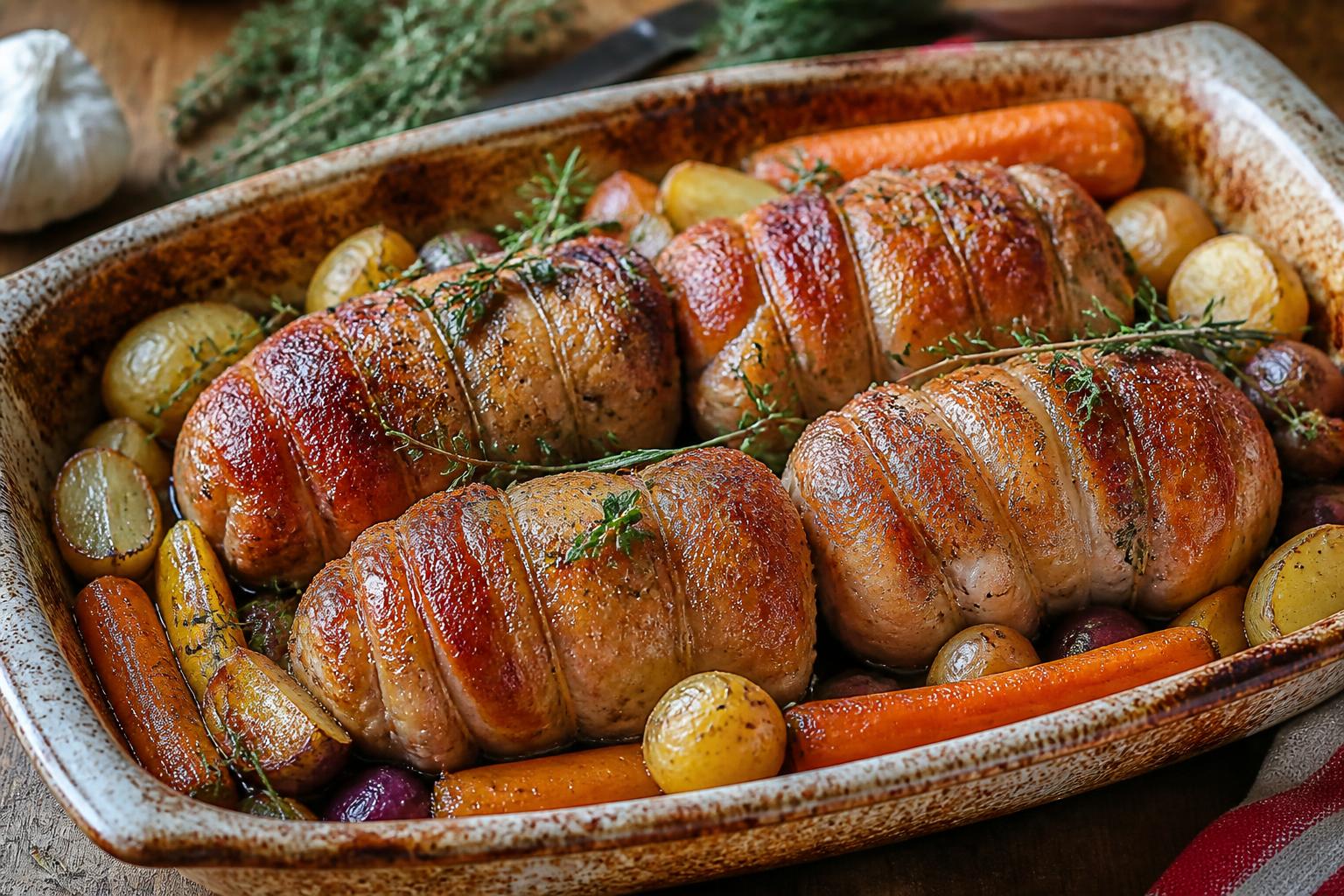 découvrez une recette simple et rapide de crépinette de porc au four, moelleuse et dorée à souhait. parfaite pour un repas savoureux et facile à préparer.