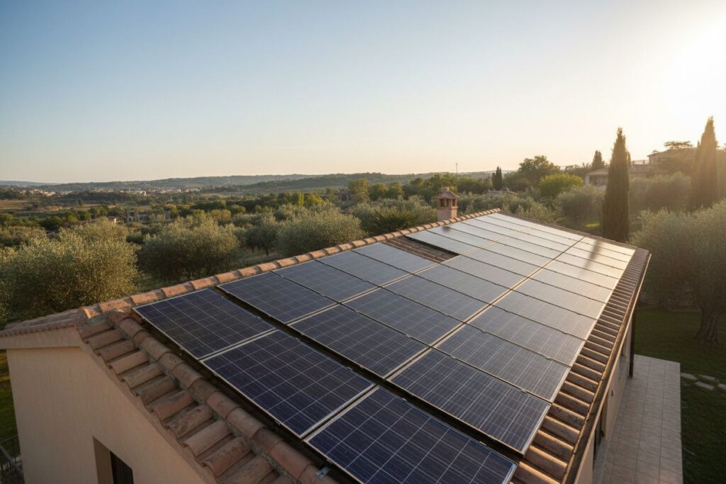 Combien de panneaux solaires pour un toit orienté est-ouest ? 4 estimation panneau soalire