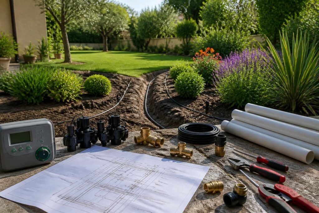 découvrez comment installer vous-même votre système d'arrosage automatique avec notre guide complet sur le matériel nécessaire et le plan d'installation pas à pas pour un jardin parfaitement entretenu.