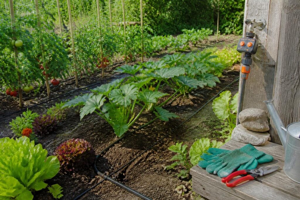 découvrez comment installer un système d'arrosage automatique pour votre potager facilement et à petit prix, sans casser votre budget.