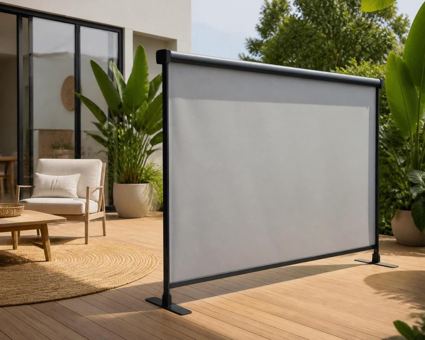 Store banne sur pied : la solution sans fixation murale 4 découvrez le store banne sur pied, la solution pratique et sans fixation murale pour protéger votre terrasse ou balcon du soleil en toute simplicité.