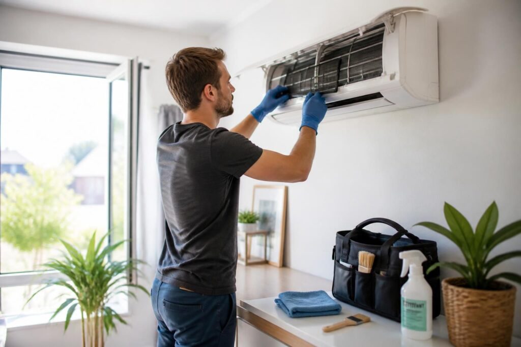 découvrez le protocole complet pour nettoyer efficacement votre climatisation avant l'été et garantir un air frais et sain tout au long de la saison estivale.