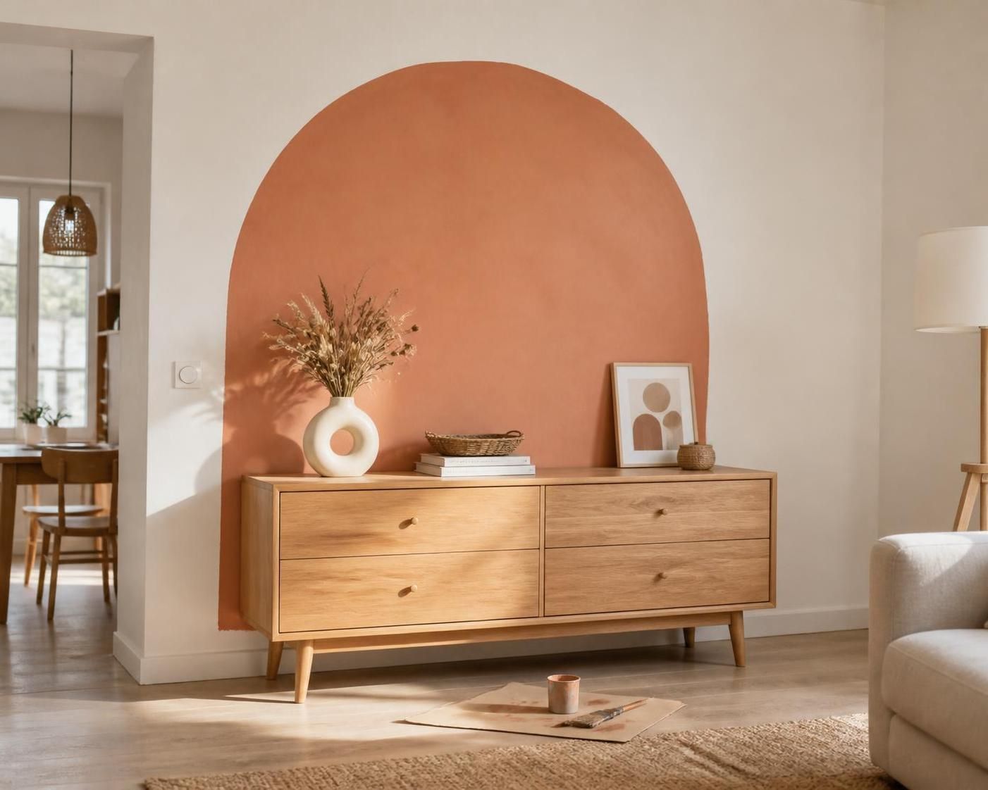 découvrez une idée simple et créative pour décorer vos murs avec un motif peint à la main, sans besoin de pochoir. transformez votre intérieur facilement et rapidement !