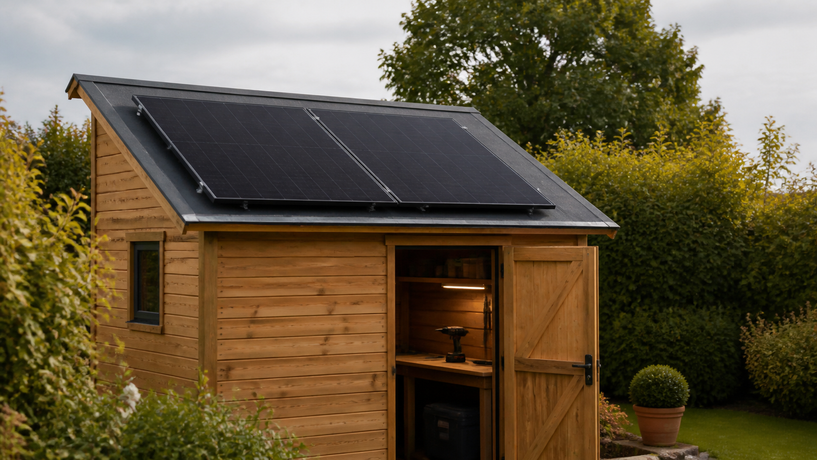 installer un kit solaire sur un abri de jardin usages puissance et points de vigilance 1