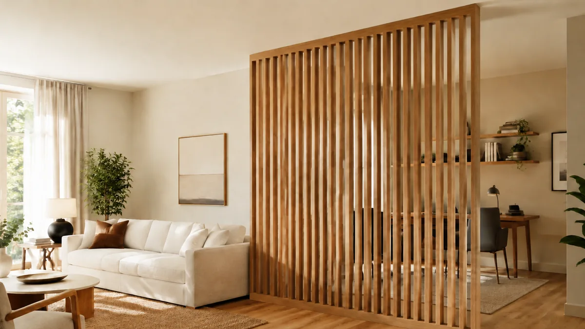 Claustra intérieur bois vertical : structurer une pièce sans perdre la lumière 2 claustra interieur bois vertical structurer une piece sans perdre la lumiere 1