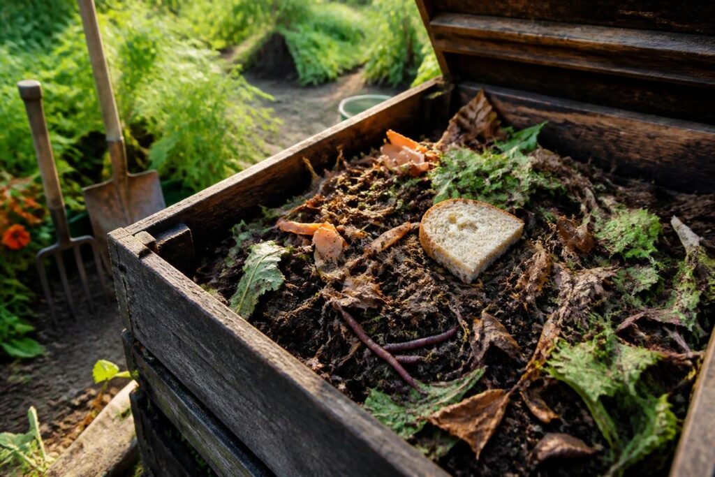 découvrez si vous pouvez mettre du pain dans votre compost sans risquer d'attirer les nuisibles et apprenez les bonnes pratiques du compostage pour un jardin sain.