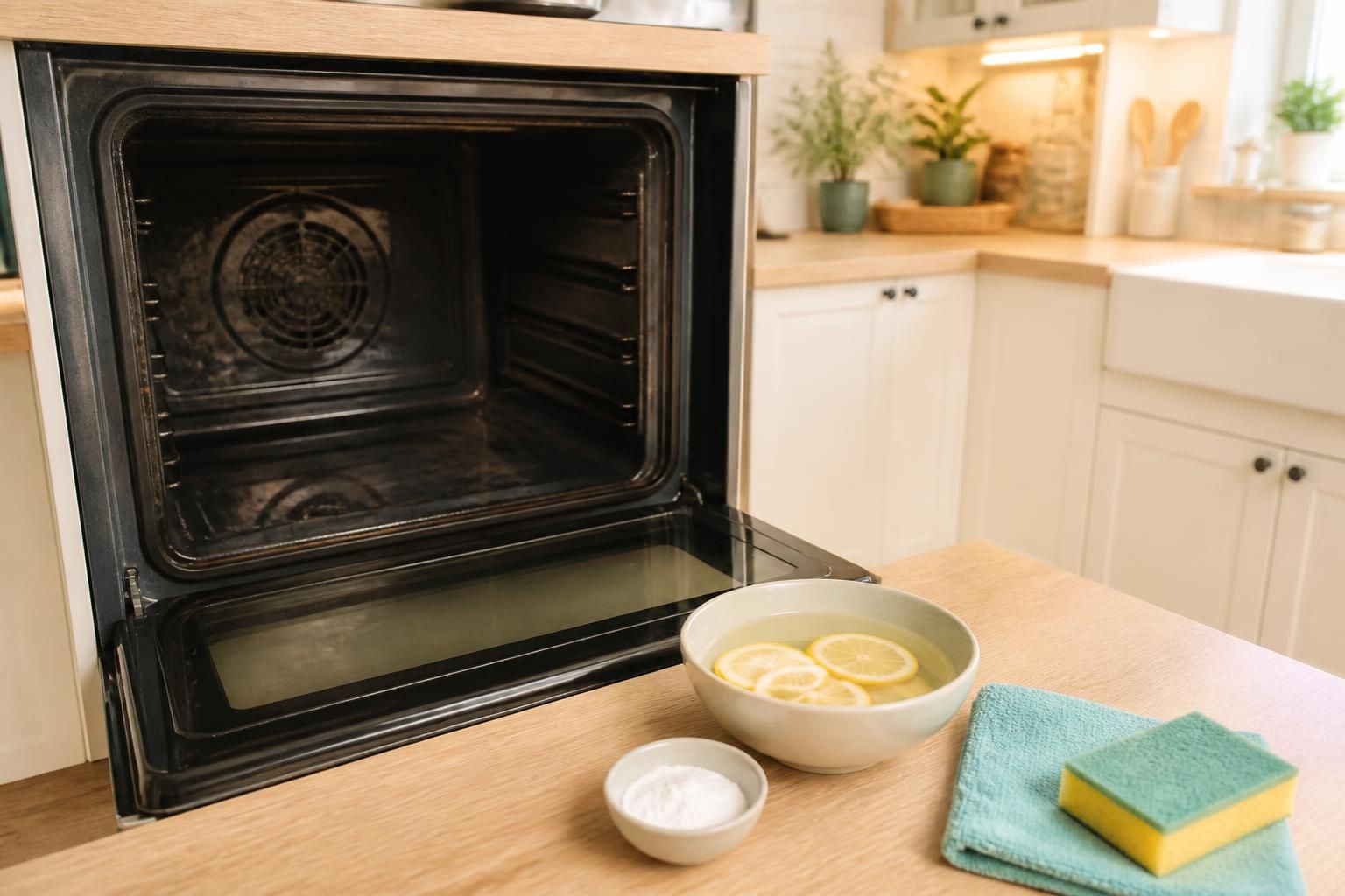 découvrez la méthode naturelle pour nettoyer votre four avec du citron, une astuce efficace pour déloger les graisses sans produits chimiques.